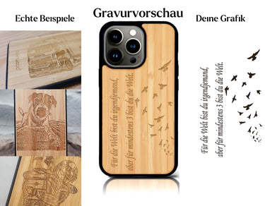 INDIVIDUELL iPhone 12 Pro Bambus-Kunststoff